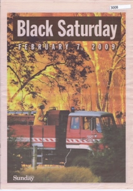 Black Saturday Herald Sun cover
